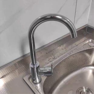 单孔二合一专用防溅水旋转洗碗厨房洗手盆洗手池水槽家用冷热两用