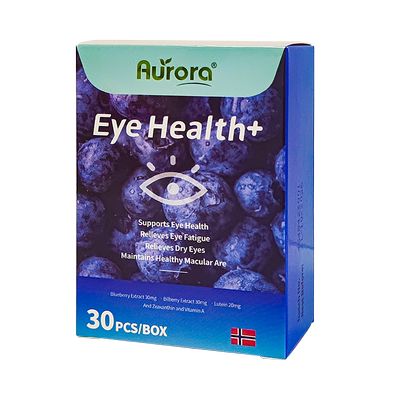 挪威原装进口Aurora樾橘蓝莓叶黄素护眼软30/60粒【临期特惠】