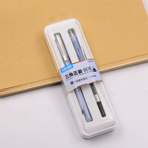 点石三角正姿钢笔细尖吸墨女生