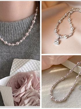 2025新款珍珠项链锁骨链