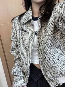 小香风短款外套女春秋2024新款高级设计感小众复古港风chic棒球服