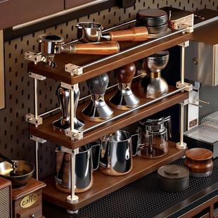 实木杯架咖啡置物架水杯茶杯架子置物架光轴餐桌面杯子置物架