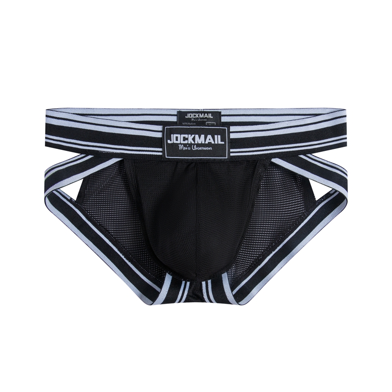 JOCKMAIL三角裤低腰激凸囊袋镂空