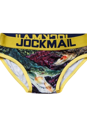 JOCKMAIL男士内裤男三角裤性感卡通U凸动物印花图案裤衩速干低腰