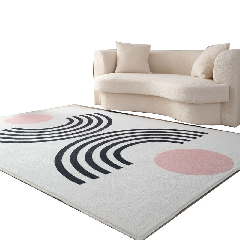 仿羊绒客厅地毯轻奢现代家用茶几垫简约满铺卧室床边毯百搭地毯垫