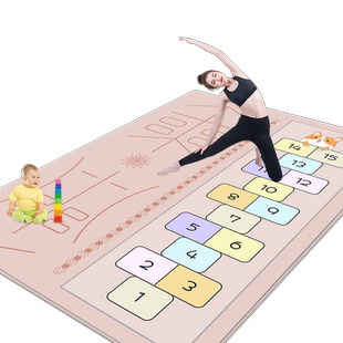 儿童室内瑜伽垫 双人亲子加厚降噪减震防滑垫 家用舞蹈练功健身垫