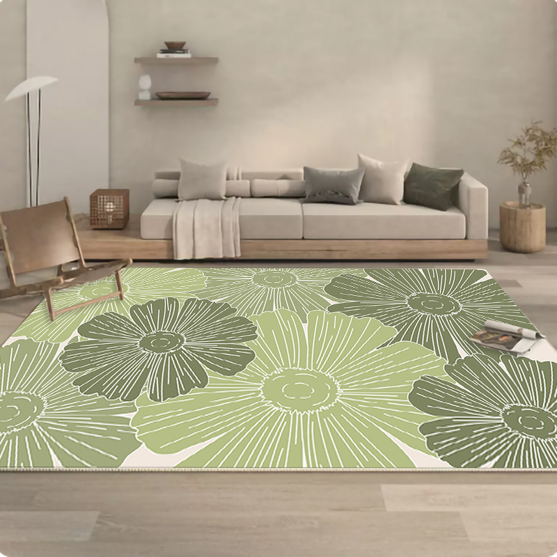 冠研家用客厅卧室简约水晶绒地毯