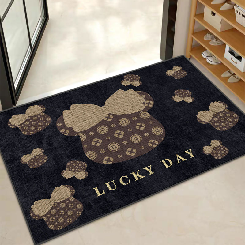 冠研亚麻家用遇水速吸地垫防滑