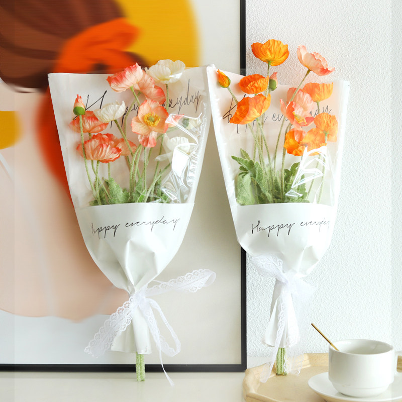 Valentines Day Poppy Carnation Bouquet of flowers Artificial Flower Feel Moisture Girlfriend birthday gift giftin the Festive supplies/Gift , Other Festival Gifts  category - from Buy2taobao.com to provide professional Taobao agent buy service