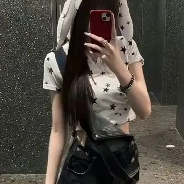 夏季新款搭配短袖套装拼接背带裙