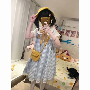 亚文化新款夏季豹纹镰刀印花拼接短袖街头宽松T恤男女y2k亚比上衣