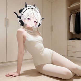 蔚蓝档案空崎日奈cos可爱体操服白色瑜伽芭蕾服女连体紧身衣套装