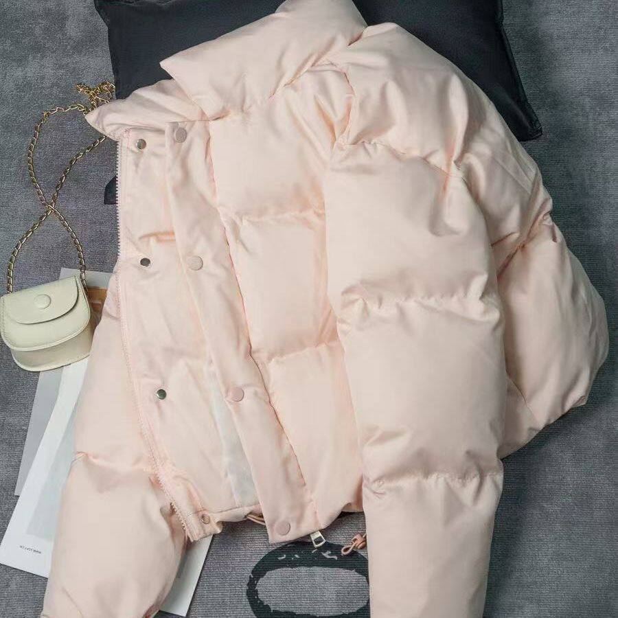 冬季小个子加厚立领短款面包服女