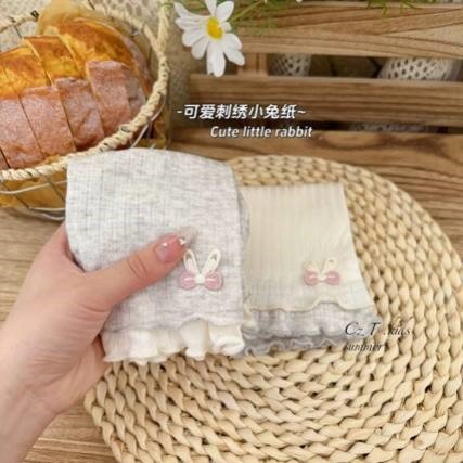女童夏季薄款花边七分打底裤透气无骨儿童外穿洋气女宝宝婴儿裤子