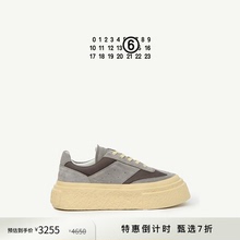 [特惠倒计时]MM6厚底撞色徽标休闲通勤单鞋增高鞋浅口运动鞋子