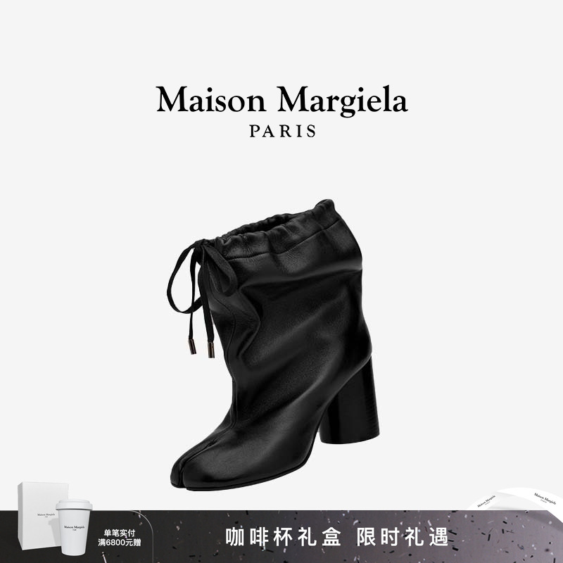 马吉拉Tabi分趾抽绳裸靴