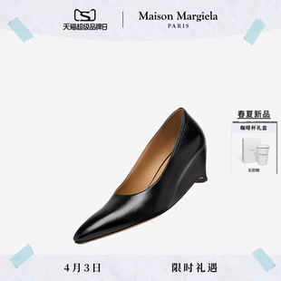 MaisonMargiela马吉拉黑尖头通勤高跟皮鞋 单鞋 女5.5cm 春夏新品