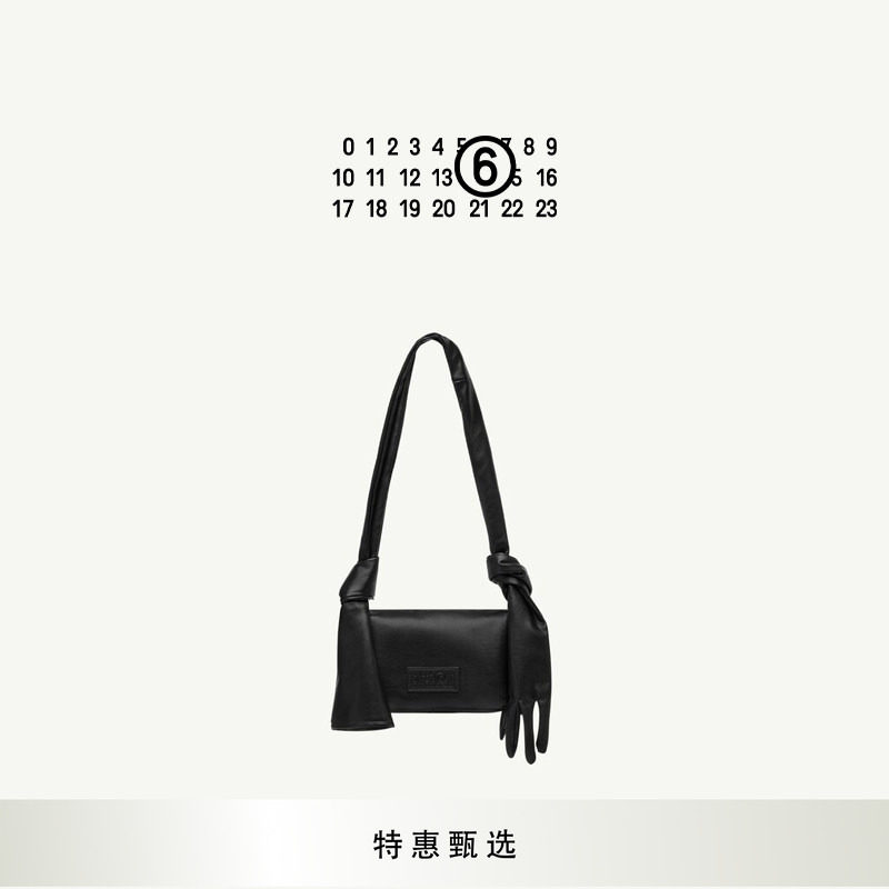 [即刻选购]MM6数字logo标签单肩