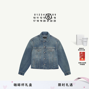 MM6毛边设计感牛仔短外套夹克休闲通勤上衣男女款