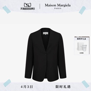 MaisonMargiela马吉拉光滑面料西装 西服黑外套上衣衣服 24期免息