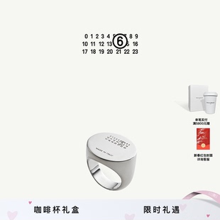 [礼物]MM6数字logo雕刻中性风戒指指环情侣对戒首饰