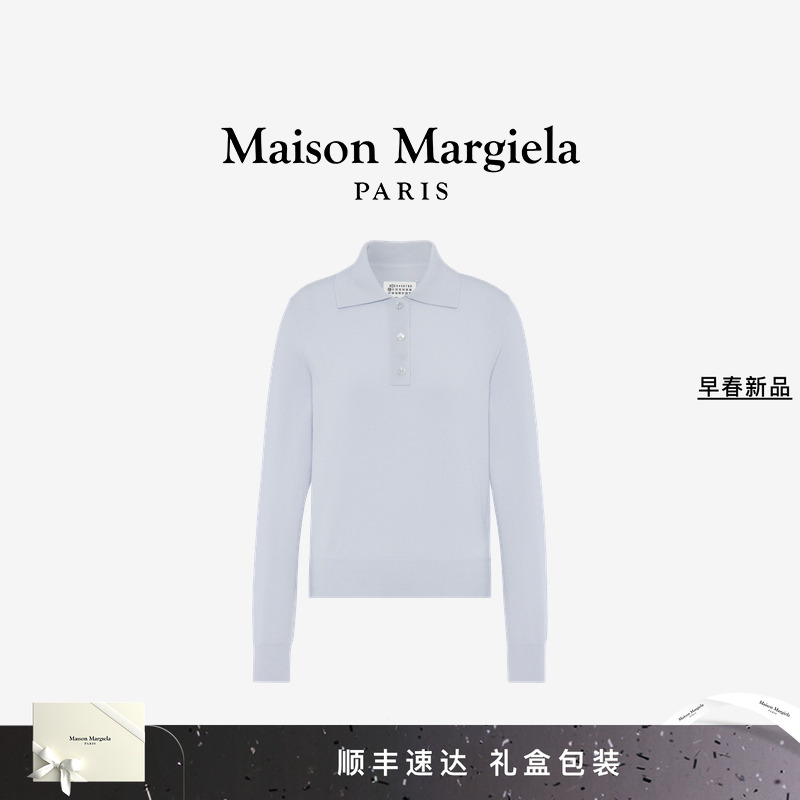 马吉拉四角缝线针织衫