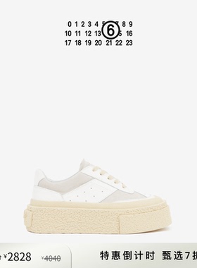 [特惠倒计时]MM6拼接厚底鞋低帮运动鞋休闲鞋小白鞋单鞋