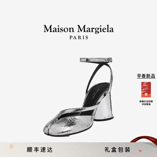 [早春新品]MaisonMargiela马吉拉Tabi分趾破镜系列凉鞋女鞋8cm