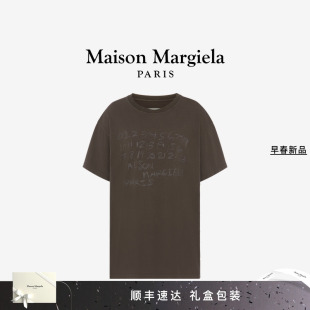 T恤上衣 MaisonMargiela马吉拉四角缝线宽松休闲短袖 早春新品