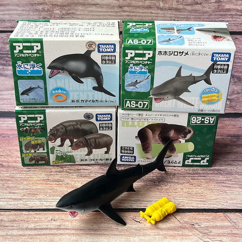 多美仿真海洋动物虎鲸鲨鱼玩具
