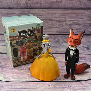 TOPTOY正版 迪士尼疯狂动物城2新旅程系列盲盒朱迪尼克玩偶手办