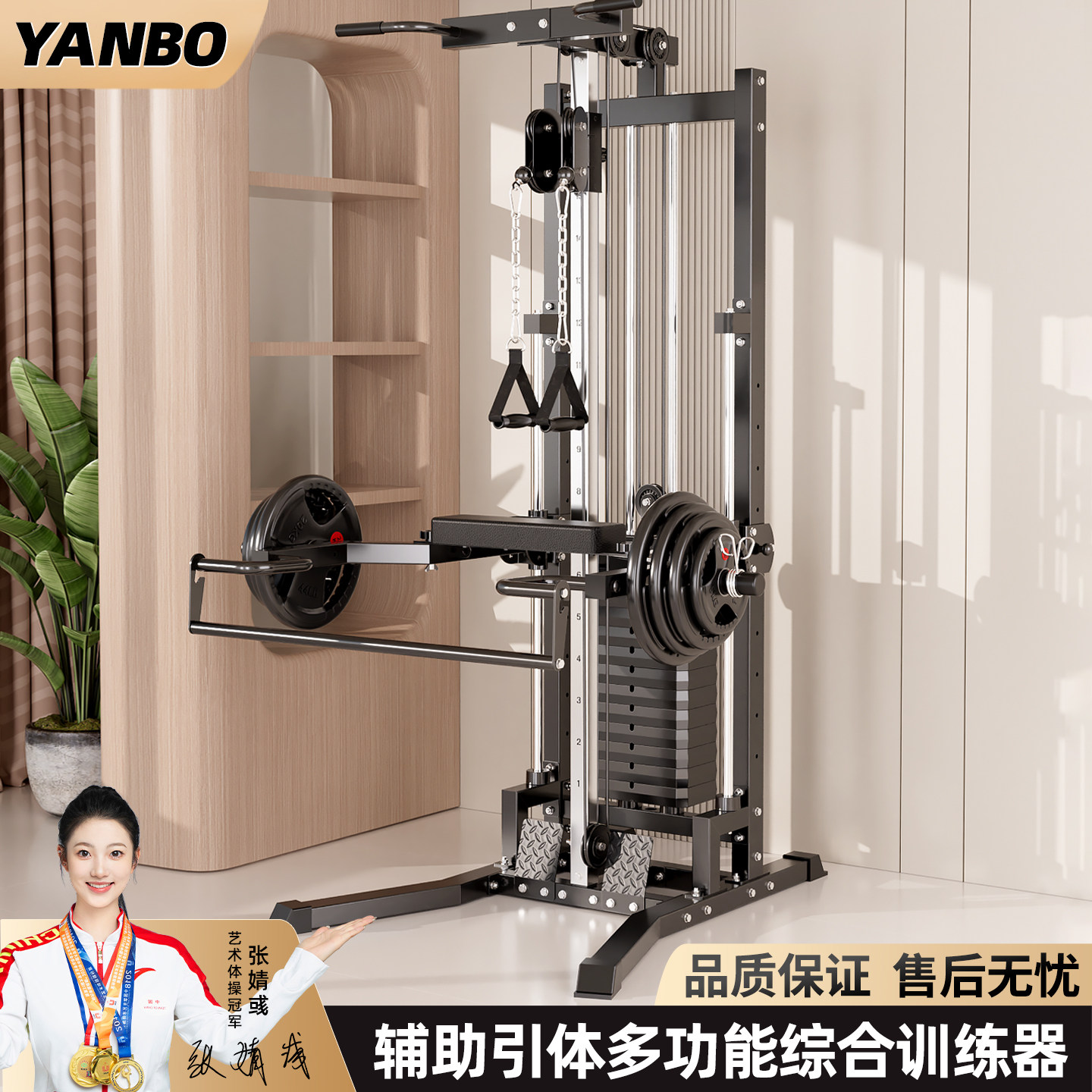 家用小飞鸟龙门架高位下拉引体图片