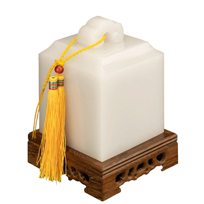 福雅禄天然玉石如意官印玄关摆件