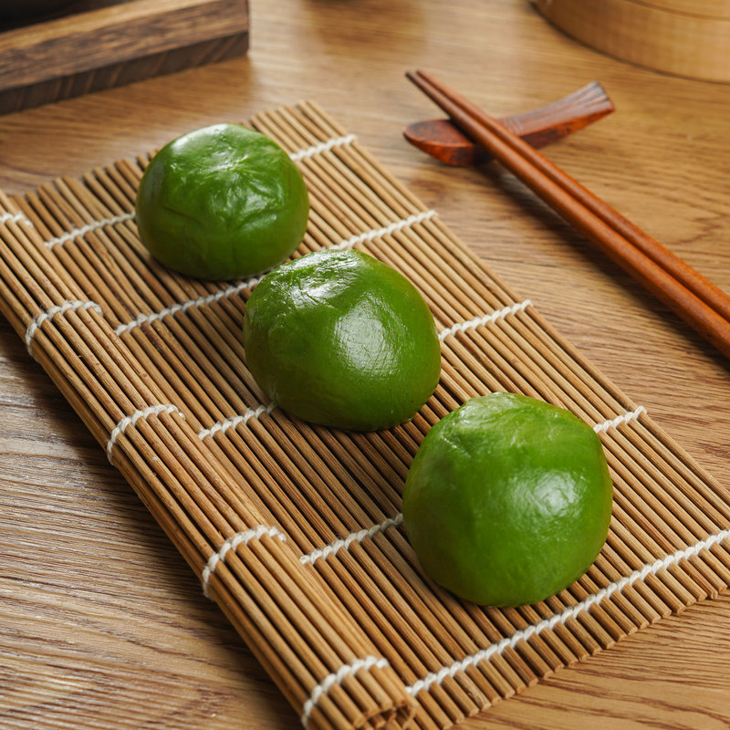 粮觅青团艾草麻糍粑粑黑芝麻馅手工糯米青团子艾叶清明果传统糕点