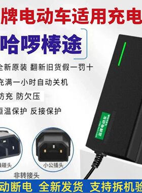 适用哈啰棒途志讯电动车48V12AH20AH60V20AH72V20A断电全新充电器
