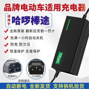 适用哈啰棒途志讯电动车48V12AH20AH60V20AH72V20A断电专用充电器