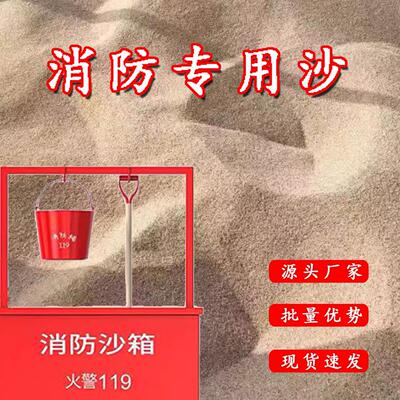 专用消防沙消毒沙玩具沙乌龟冬眠沙子天然海沙粗沙幼儿园儿童沙