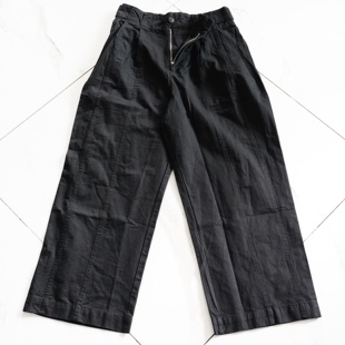 W72 高腰全棉宽松休闲百搭通勤休闲裤 84L101 STUDIO日系厚款 JCC