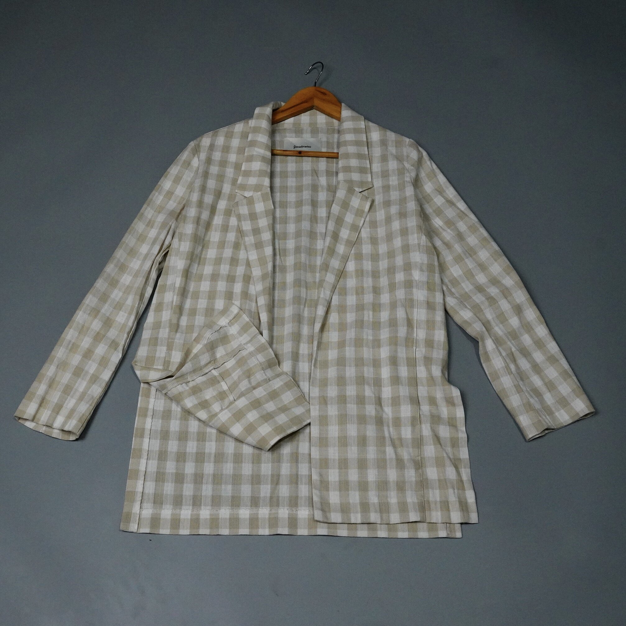 JCC studio日系棉麻格衬衫