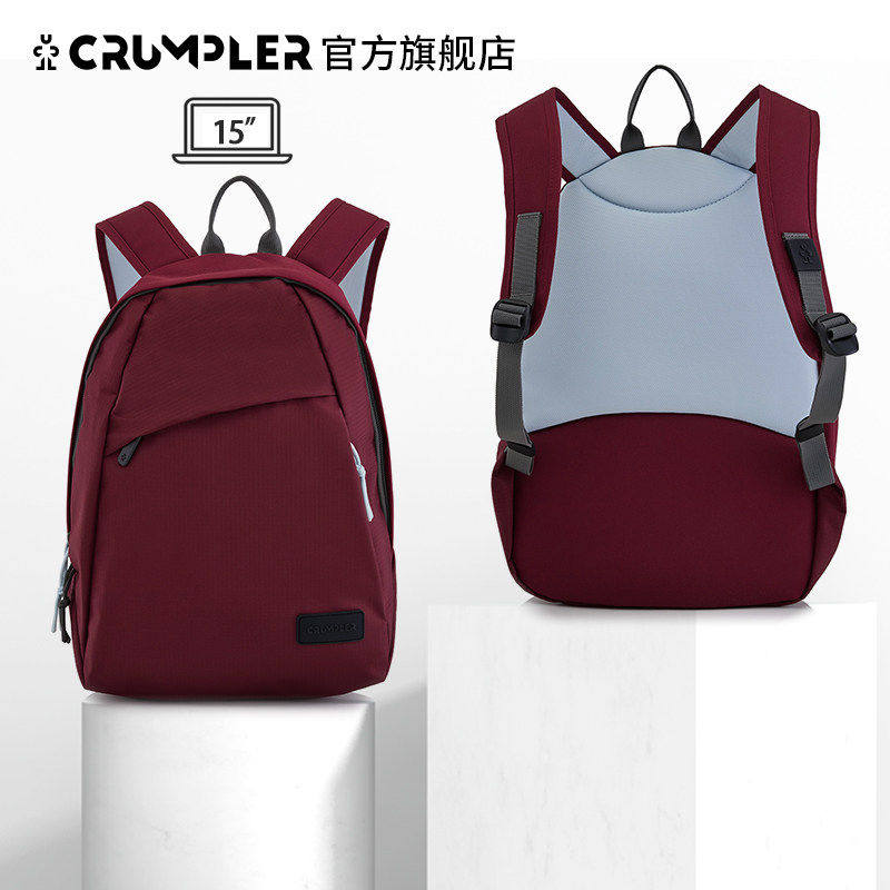 crumpler校园风通勤耐磨双肩包