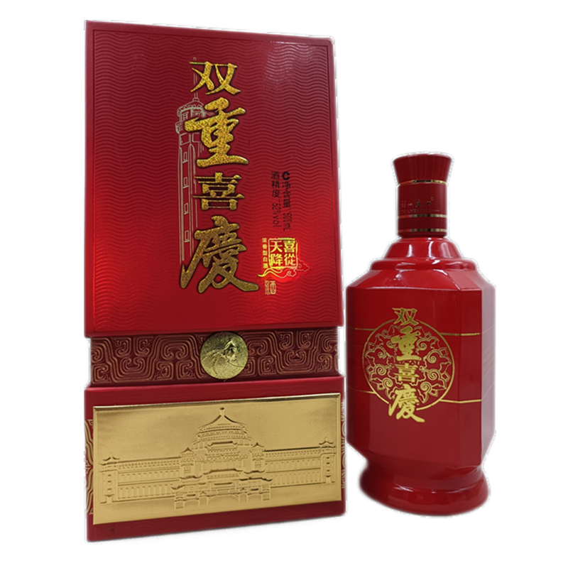 2009年重慶詩仙太白雙重喜慶（喜從天降）濃香型白酒52度500ml
