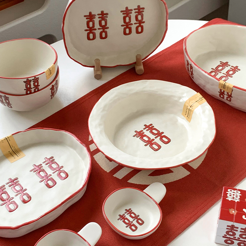 中式ins风陶瓷餐具新婚送礼