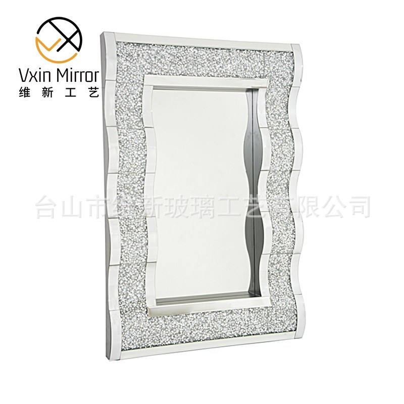 欧式mirror工艺挂墙式方形浴室镜卫生间壁挂式镜子法式装饰挂镜