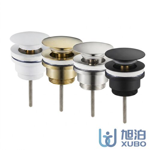 T1014带螺丝的弹跳按压式大压水帽面盆下水器G11/4防臭台盆下水