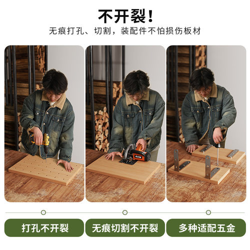 实木一字板墙上置物架免打孔木板松木架子层板墙壁挂墙面家用隔板