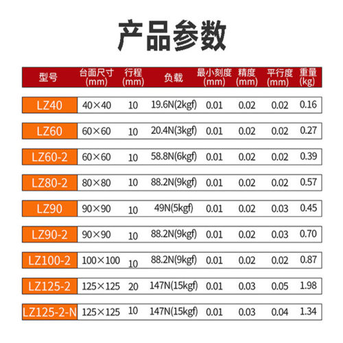 Z轴手动升降滑台LZ60/LZ80 千分尺微调 0.01mm光学实验垂直位移台