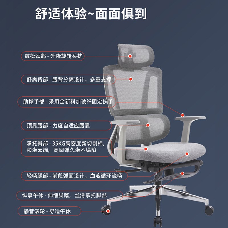 办公室椅子员工久坐不累电竞家用靠背电脑椅 职员办公椅