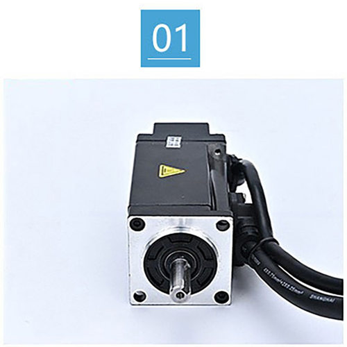 欧诺克40法兰低压伺服电机50W24V转速3000带刹车直流电机现货供应