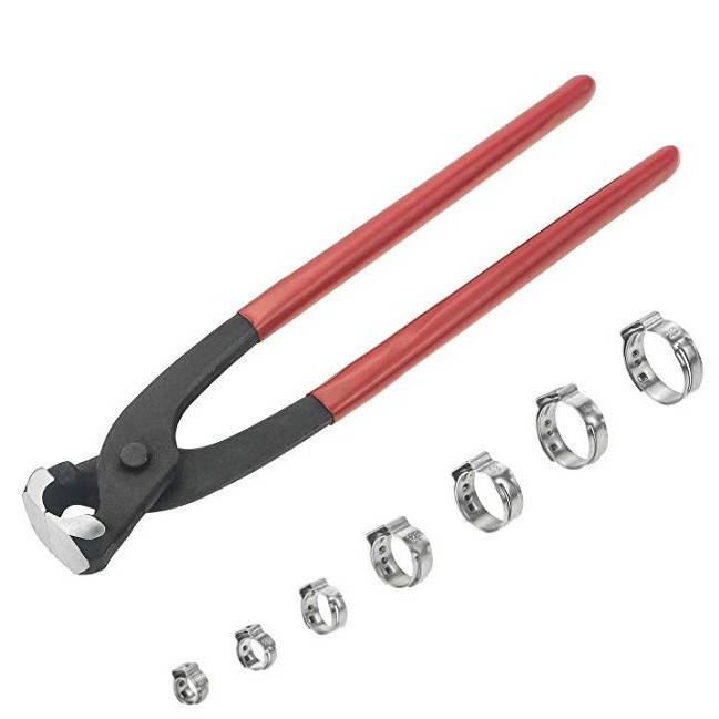 卡箍钳、单耳无极卡箍钳、油管喉箍工具、0型卡箍钳图片