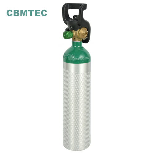 厂家直销微型铝瓶0.4l-2l多规格铝制氧气瓶 co2苏打供给气瓶